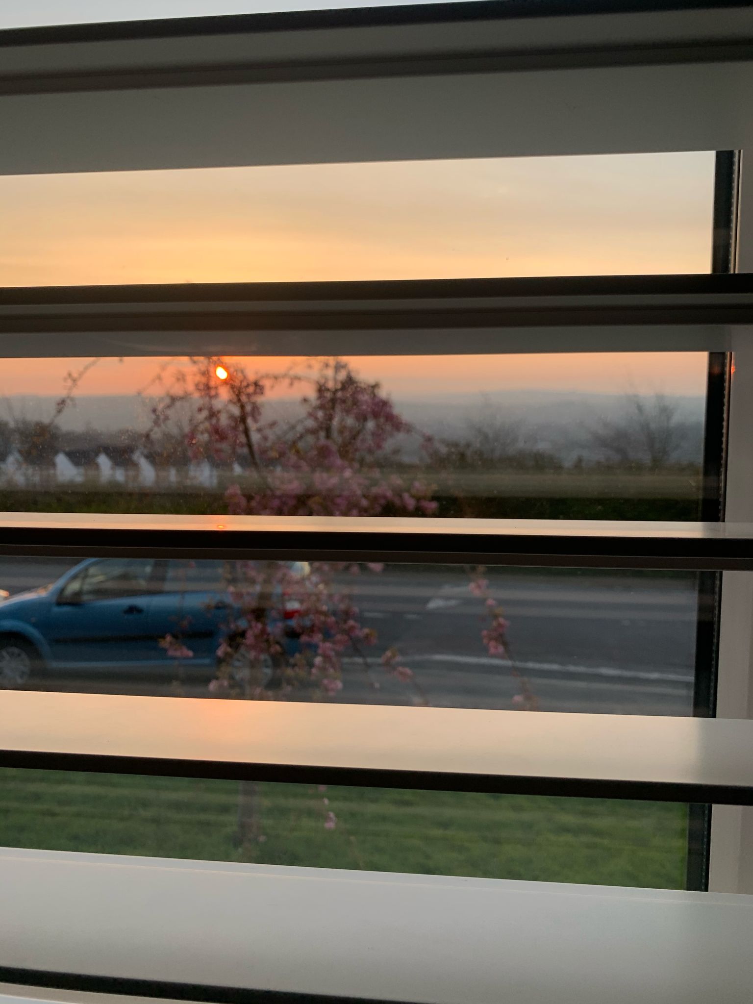 opened shutters to front