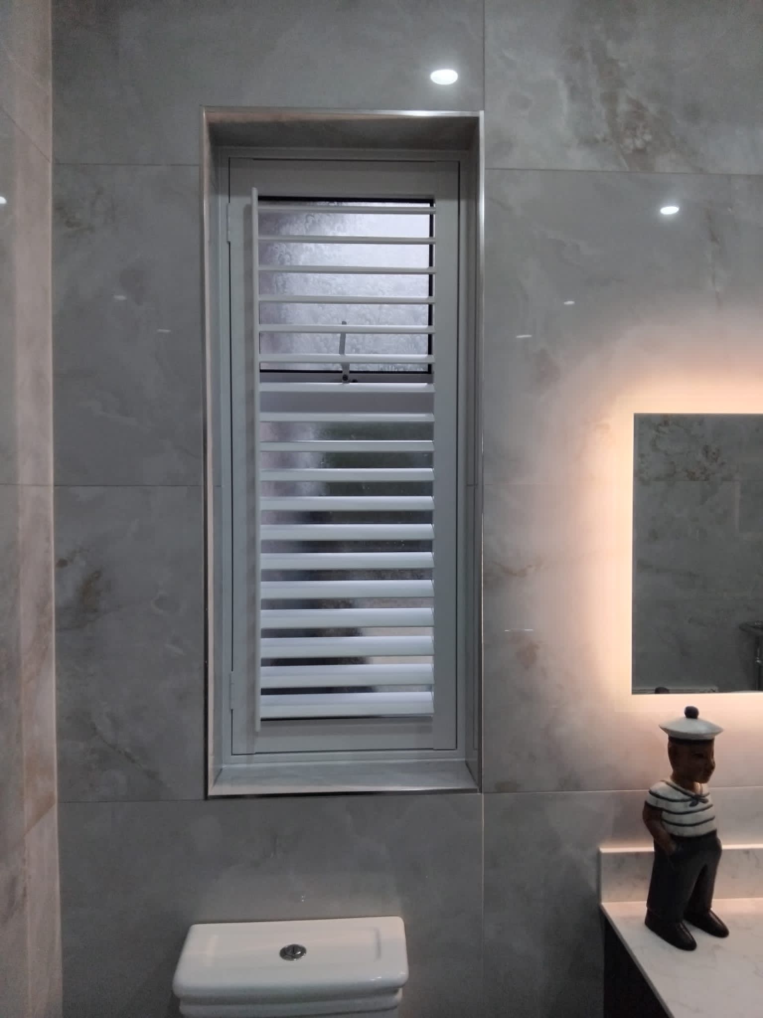 bathroom slim small shutter