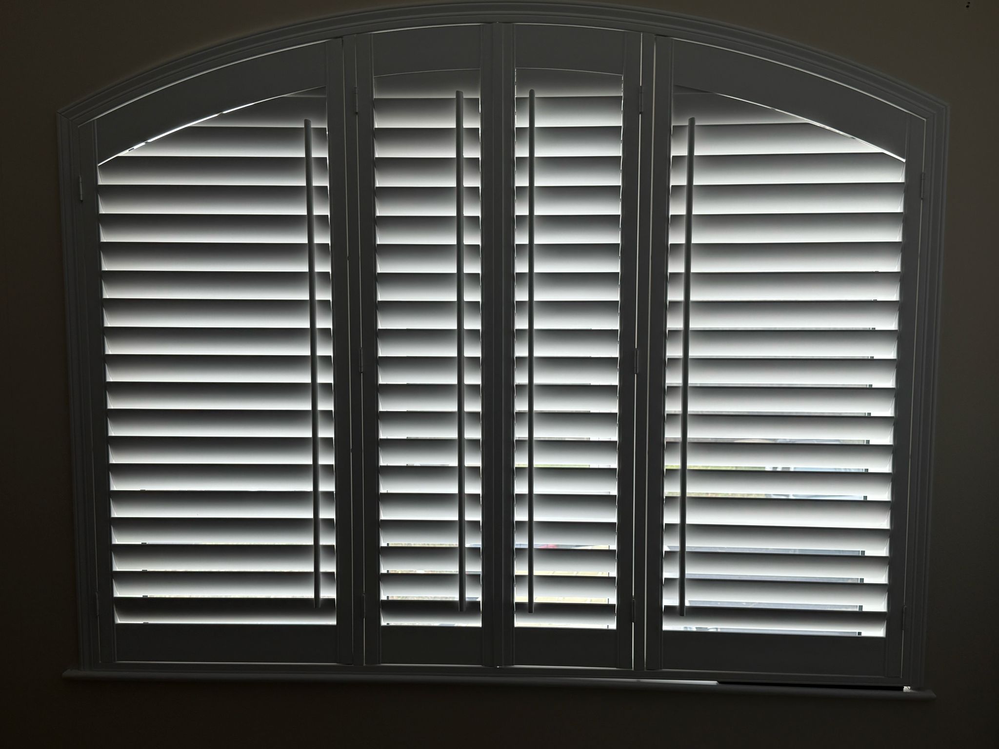 shaped shutters closed