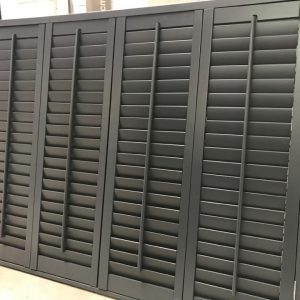 black shutters