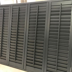 black shutters