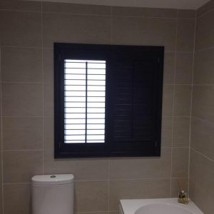 bathroom shutter opened