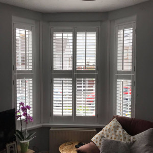 shutters interior at front closed