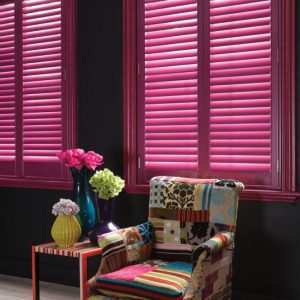 hot pink colour shutters
