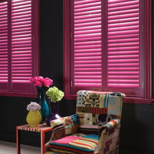 hot pink colour shutters