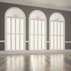 three shaped shutters