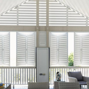 shaped shutters to ceiling