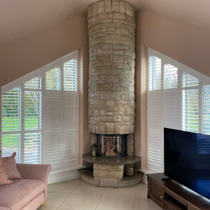 shaped upwards shutters