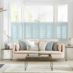 half shutters light blue